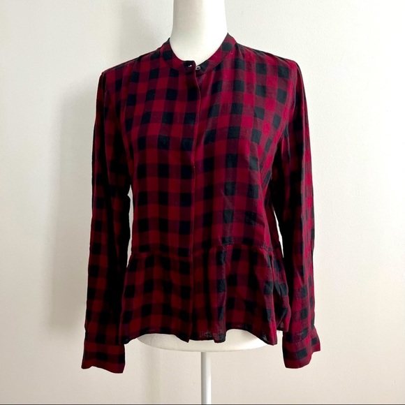 Madewell Buffalo Plaid Top - Picture 2 of 5